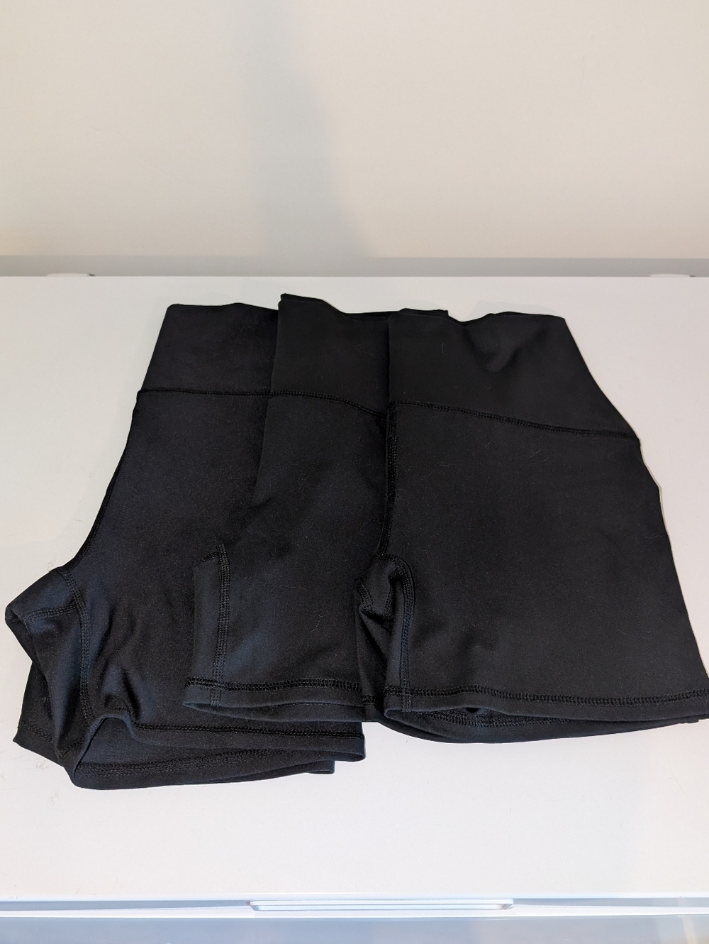 SET of 3 NWOT Black Spandex Shorts